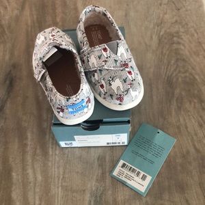 Grey fleck jersey fa la llama print slip ons
